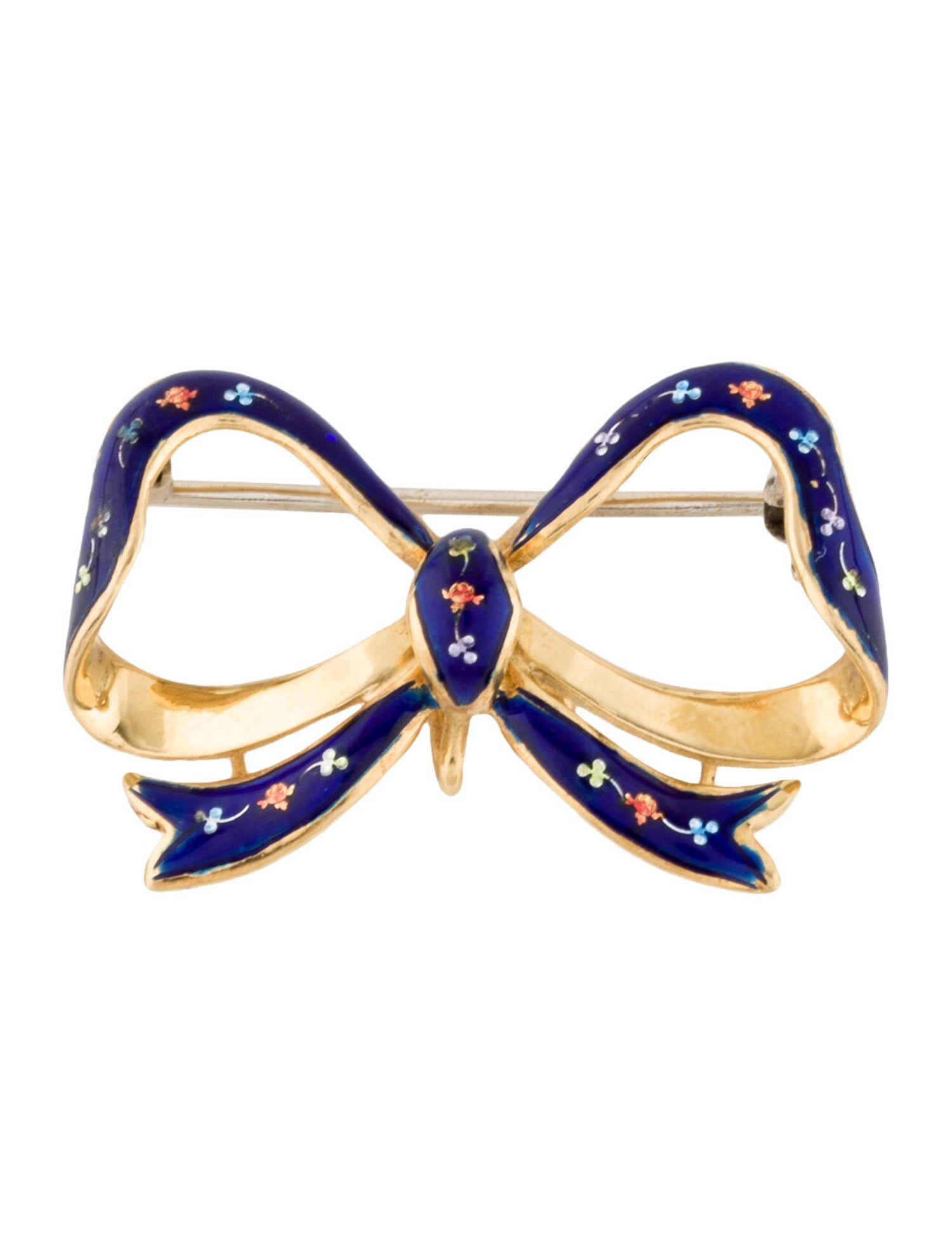 Brooch 18K Enamel Bow Brooch Pins BROOC26179 The RealReal