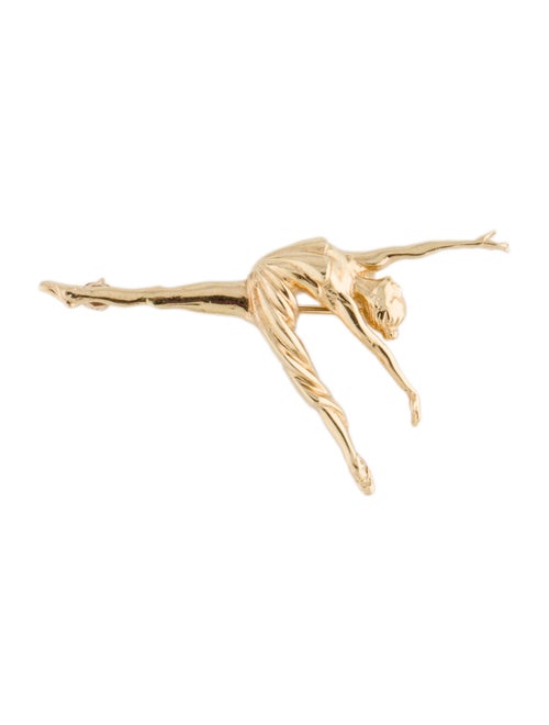 14K Ballerina Brooch yellow