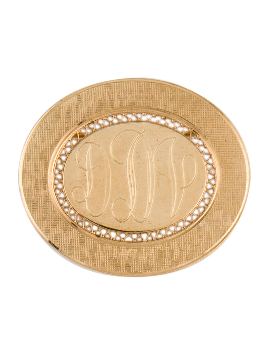 Brooch 14K Shell Cameo Pin Brooch 14K Yellow Gold Pin, Brooches BROOC34169 The RealReal