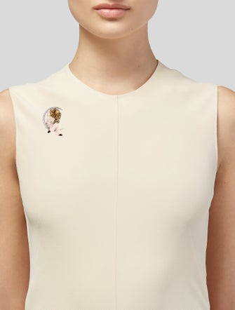 Brooch 18K 'Pierrot Lunaire' Diamond & Opalescent Enamel Brooch