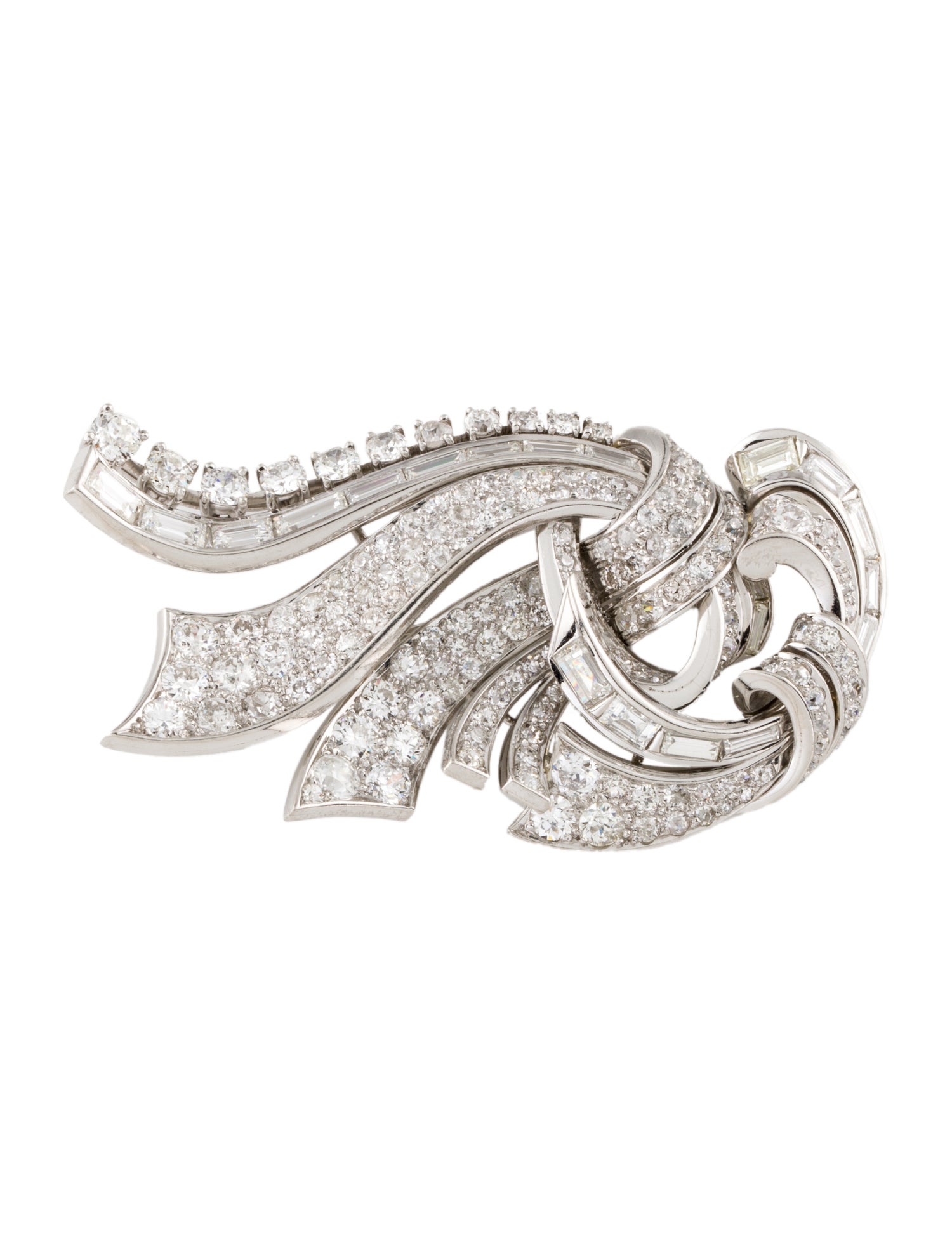 Brooch Platinum 8.82ctw Diamond Brooch