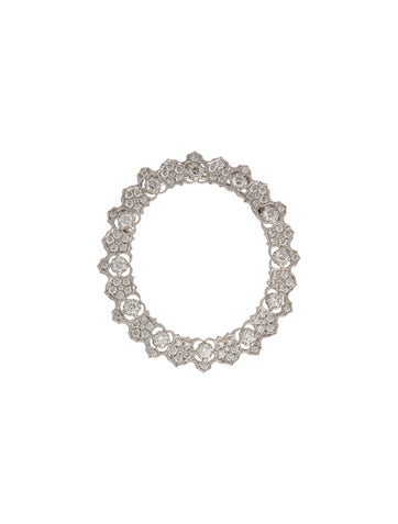 Brooch Pendant 18K 1.44cw Diamond Oval