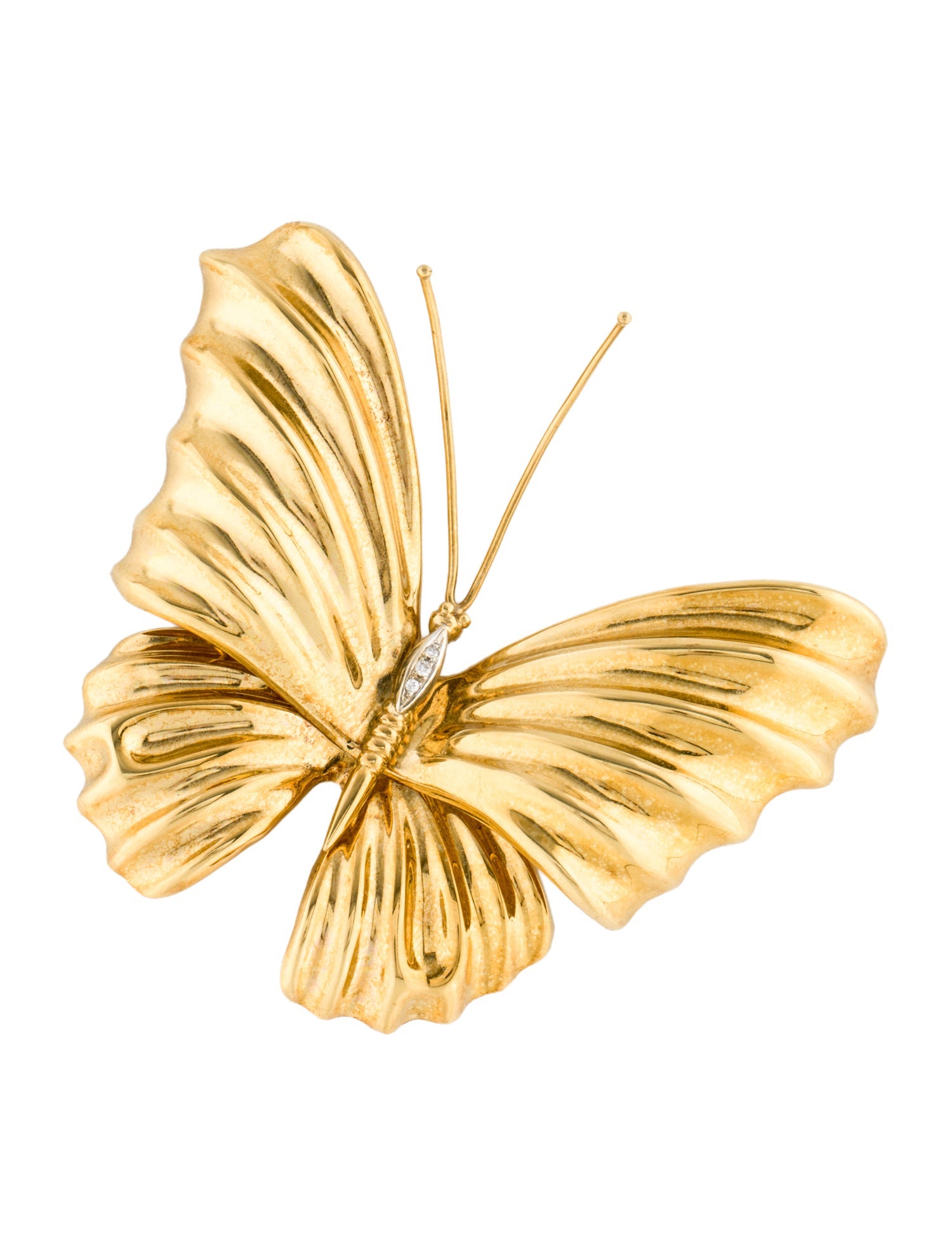 Brooch 18K Diamond Butterfly