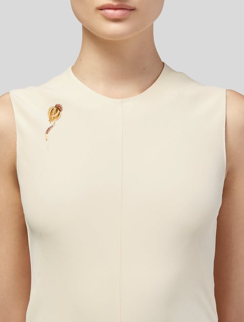 Brooch 18K Ruby Flower Brooch