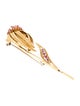 Brooch 18K Ruby Flower Brooch