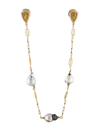 Brooch Hillary Braun Brooch 18K Pearl, Diamond, Ruby & Emerald Sweater Brooch