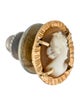 Brooch 14K Cameo Tie Tack Pin