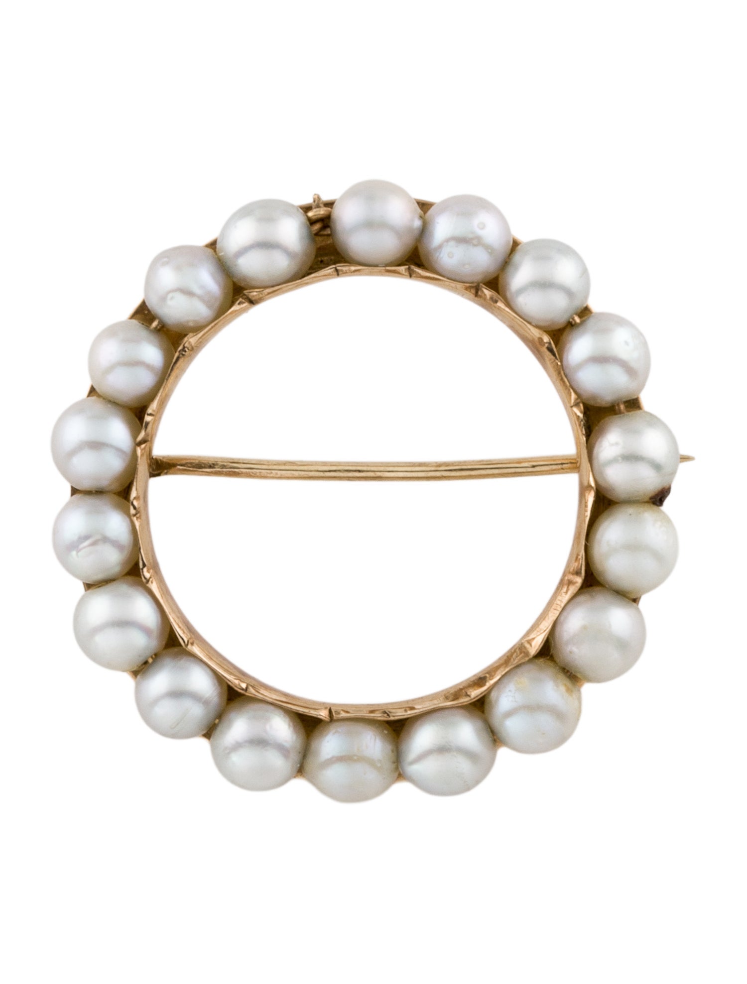 Brooch 14K Pearl Circe Pin