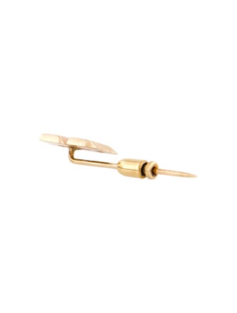 Brooch 14K 'S' Stick Pin
