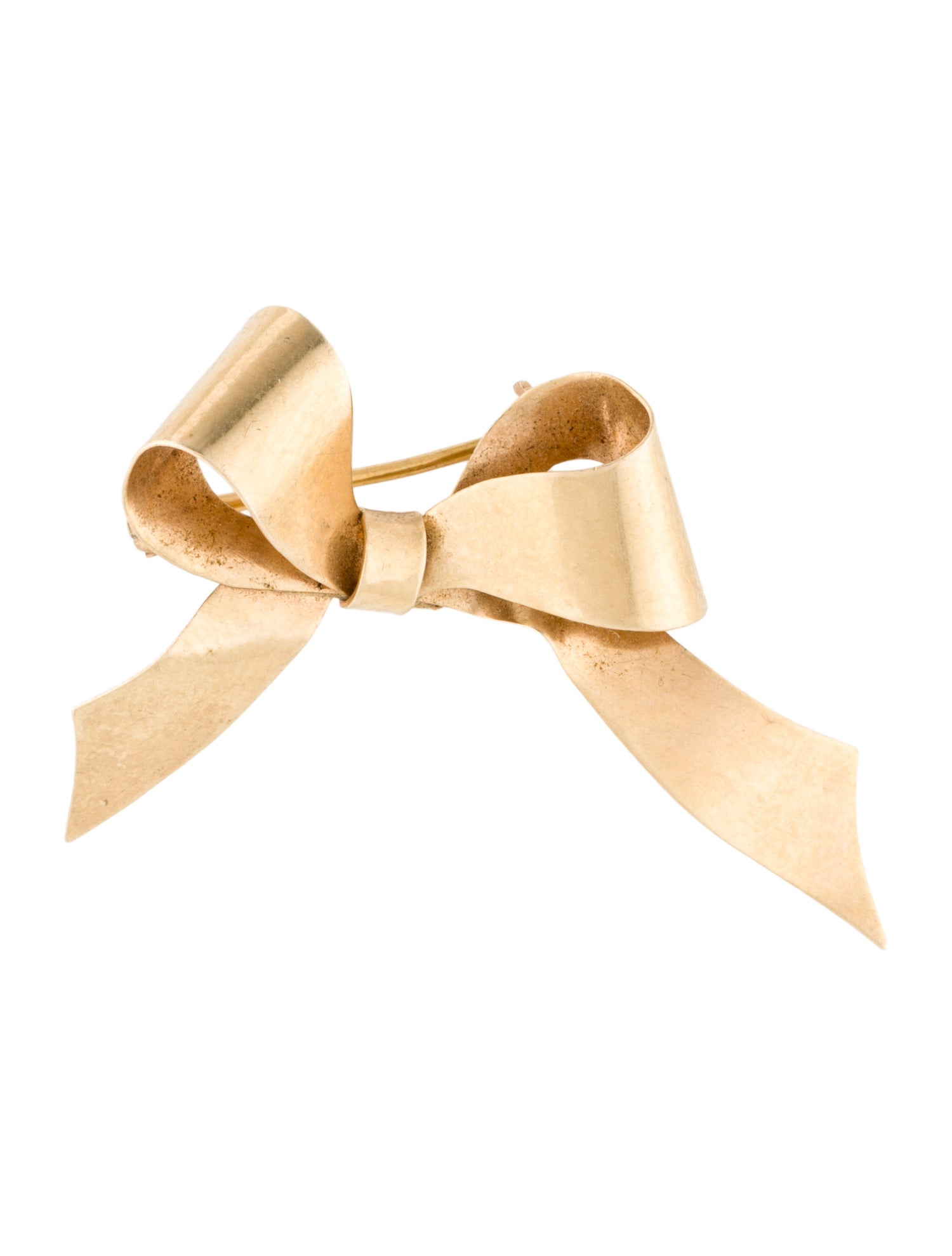 Brooch 14K Ribbon