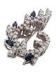 Brooch 18K 1.71ctw Diamond & Sapphire Brooch