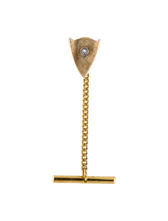 Brooch  14K Diamond Tie Tac