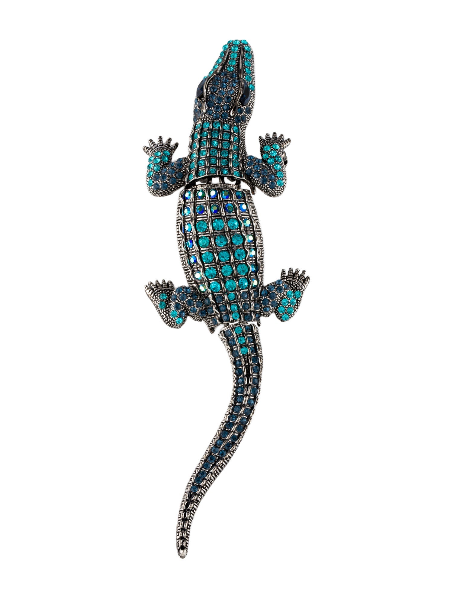 Brooch Crystal Alligator Brooch