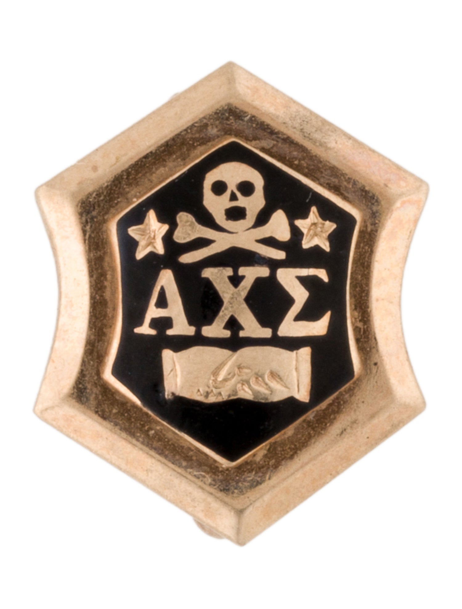 Brooch 10K Greek Letter Brooch Pin