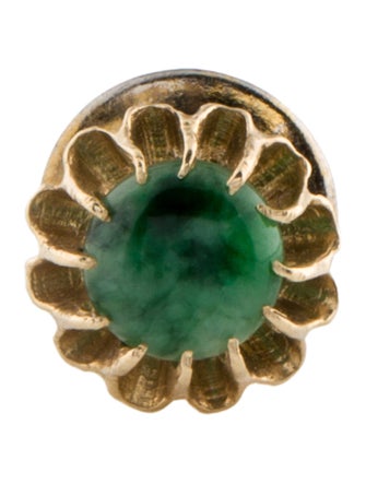 Brooch 14K Jadeite Tie Pin