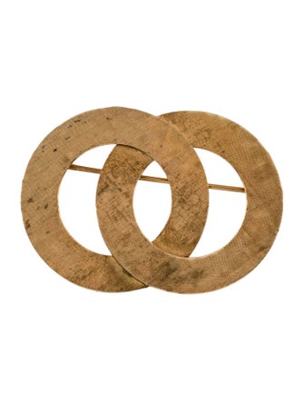 Brooch 14K Interlocking Circles Brooch Pin