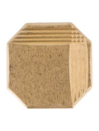 Brooch 14K Hexagonal Tie Pin