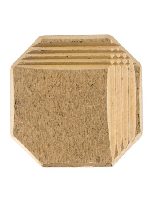 Brooch 14K Hexagonal Tie Pin