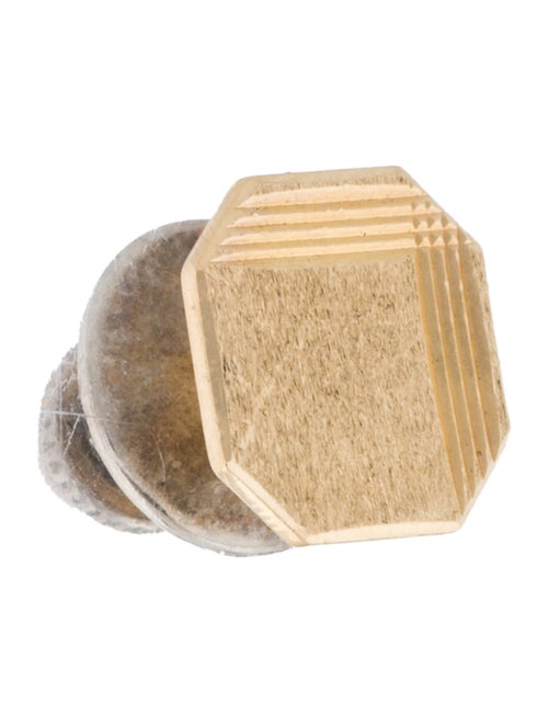 Brooch 14K Hexagonal Tie Pin