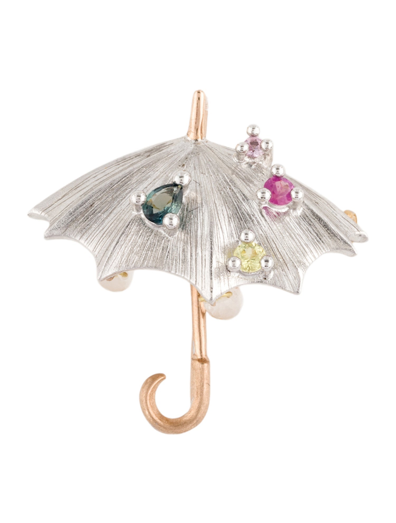 Brooch 18K Multistone Pendant