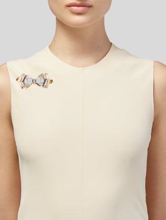 Brooch Retro 2.81ctw Diamond & Ruby Ribbon Brooch