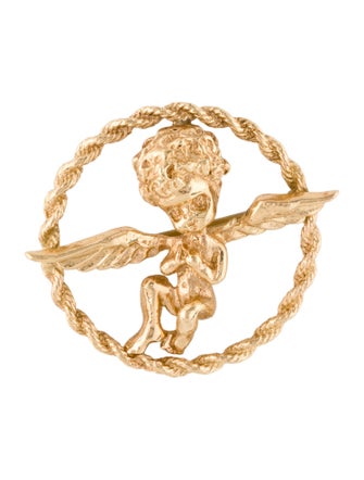 Brooch 10K Cherub Brooch