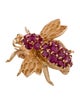 Brooch 14K 2.08ctw Ruby Insect Brooch