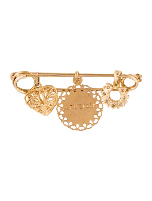 Brooch Jerusalem Virgin Mary Pin Brooch