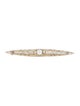 Brooch Diamond Two-Tone Filigree Bar Brooch