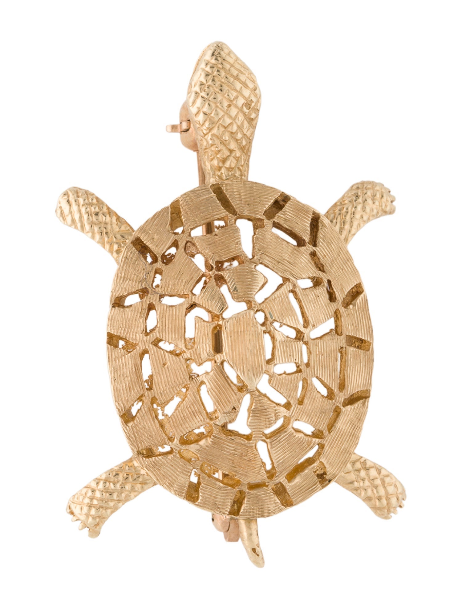 Brooch 14K Turtle
