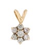 Brooch 10K Diamond Pendant