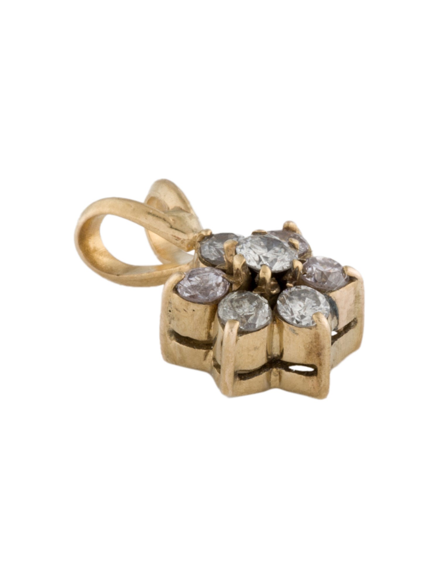 Brooch 10K Diamond Pendant