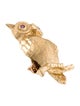 Brooch 14K Ruby Owl Pin Brooch