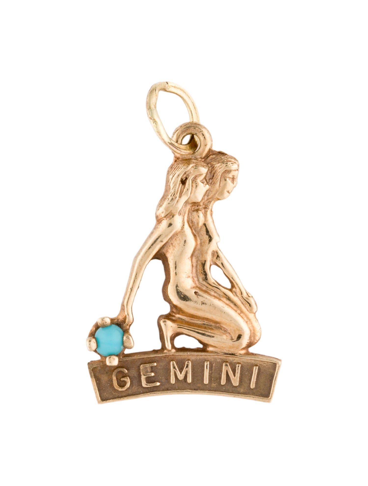 Brooch 10K Gemini Pendant