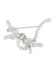 Brooch 18K Emerald & Diamond Dragonfly Brooch