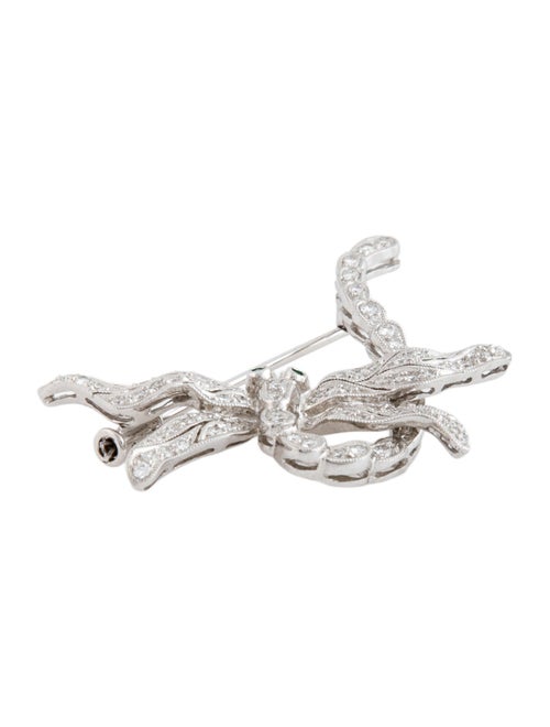 Brooch 18K Emerald & Diamond Dragonfly Brooch