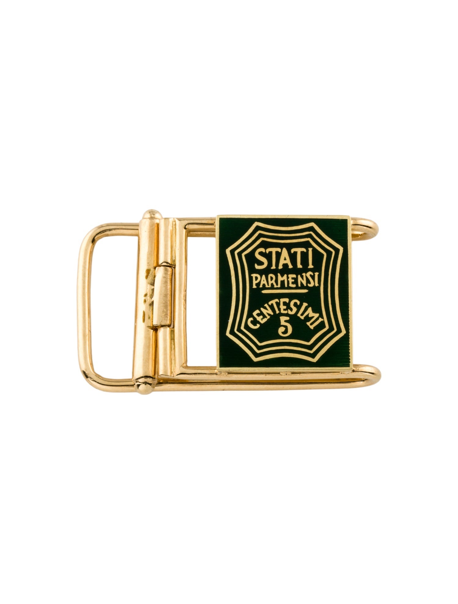 Brooch 14k Gold Enamel Pendant