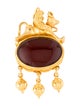 Brooch 18K Sard Pendant Brooch