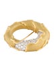 Brooch 18K 1.01ctw Diamond Donut Brooch Pin