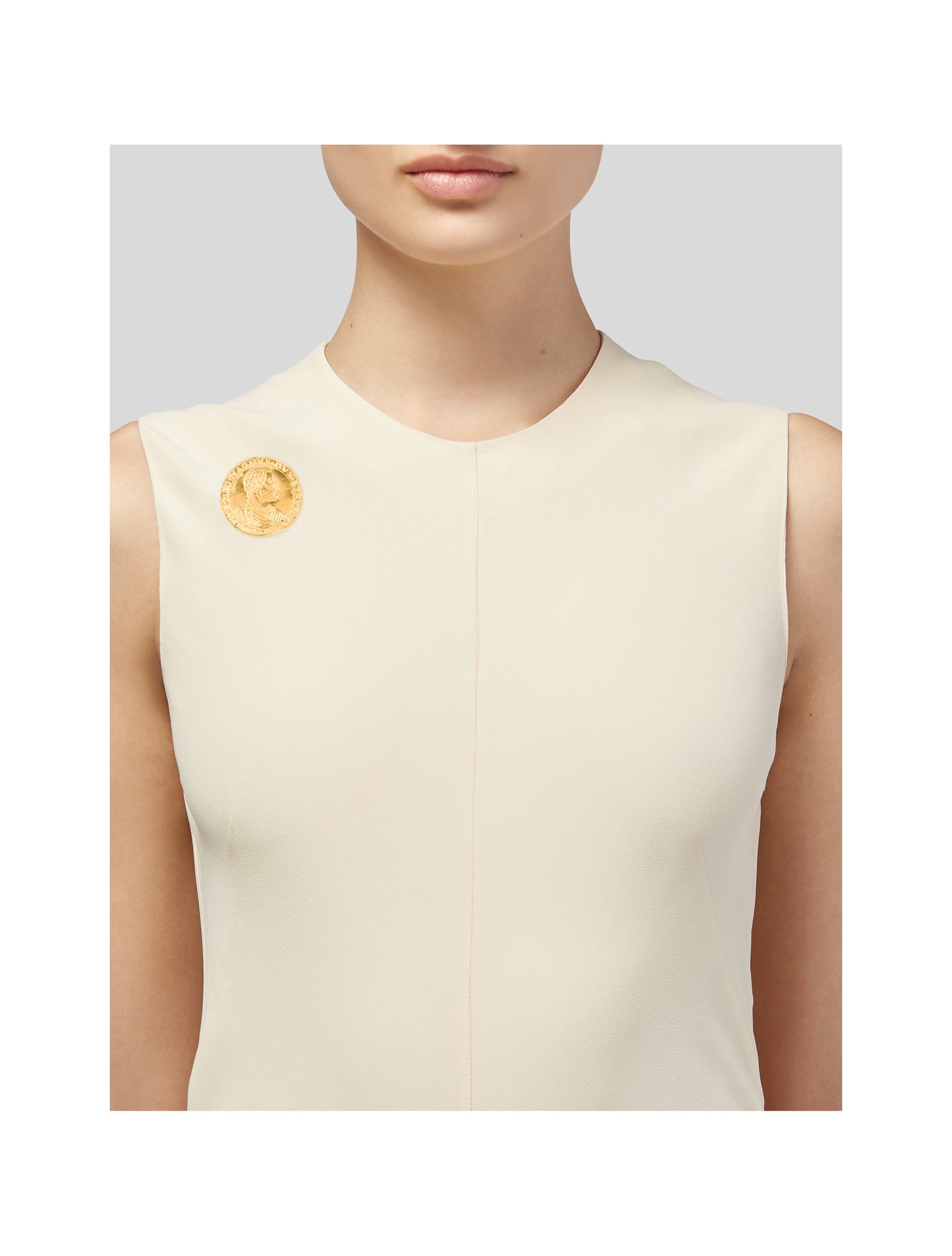 Brooch Torrini 24K Coin Pin Brooch