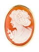 Brooch 14K Shell Cameo Convertible Brooch