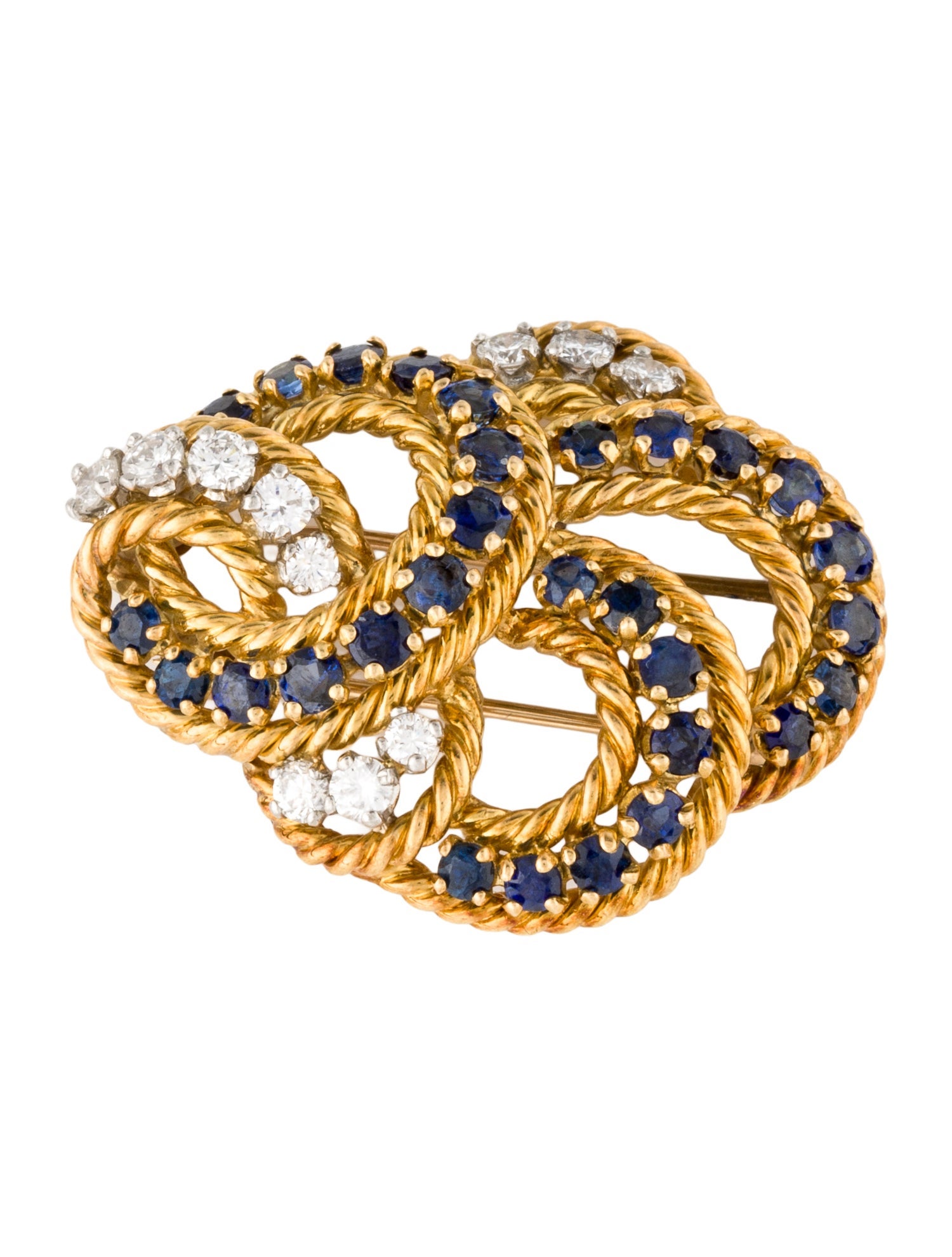 Brooch Sapphire & Diamond Brooch