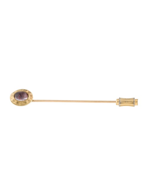 Brooch 14K Amethyst Stick Pin