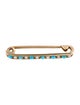 Brooch 14K Pearl & Turquoise Brooch