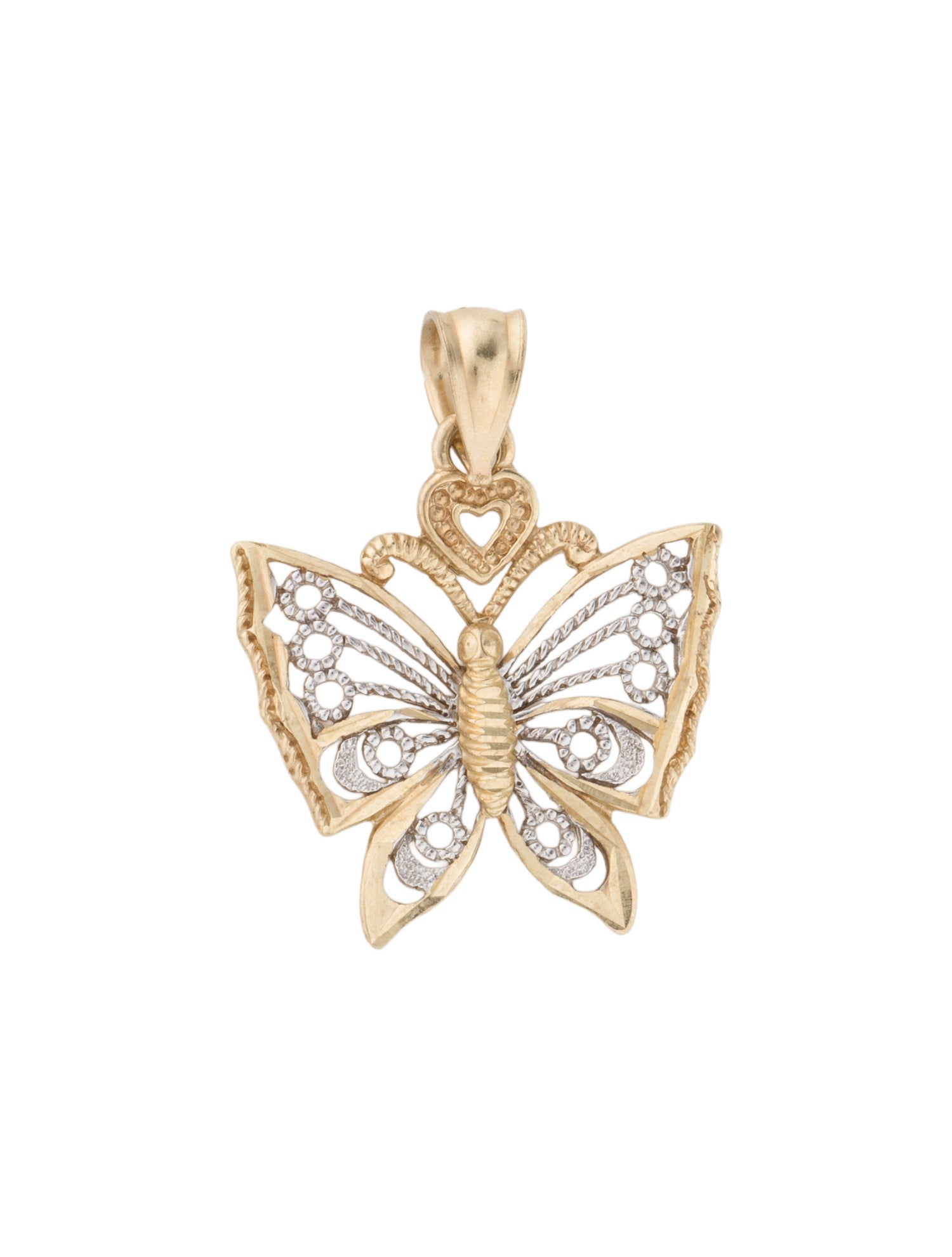 Brooch 10K Butterfly Pendant