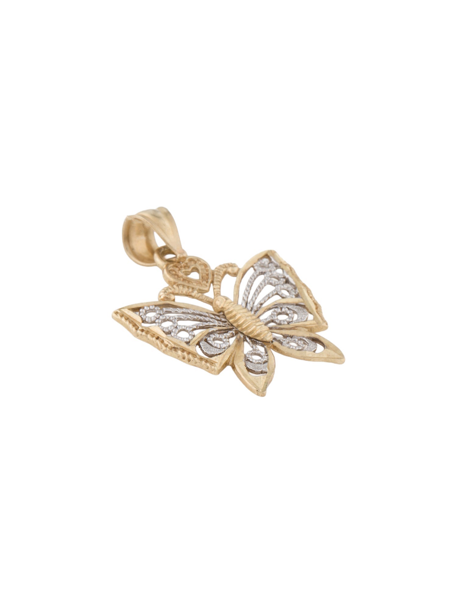 Brooch 10K Butterfly Pendant