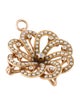 Brooch 14K Pearl & Diamond Floral Brooch Pendant