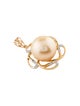 Brooch 18K Pearl & Diamond Pendant