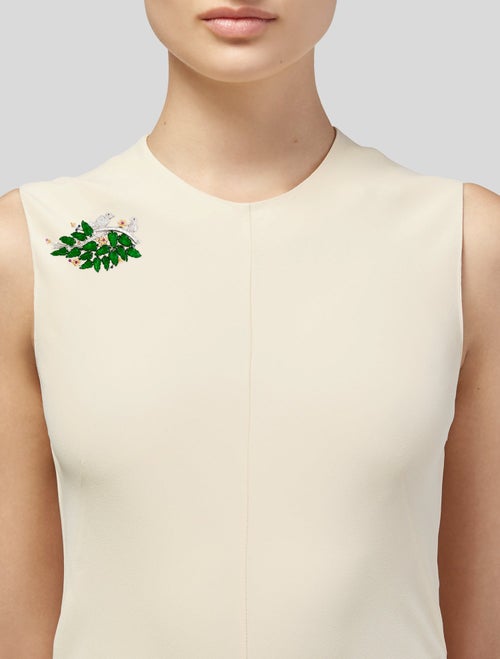 Brooch 18K Multi-Stone & Diamond Bird & Leaf Brooch