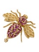Brooch 14K Ruby Bug Pin